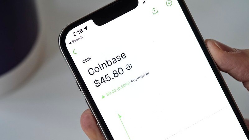 Coinbase Stock - Coinbase Stock price on the Robinhood app., tags: prediction - alpha_photo via Flickr (CC BY-NC)