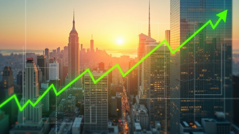 S&P 500 poised for significant gains, experts suggest, Concept art for illustrative purpose, tags: fed policy shift year-end - Monok